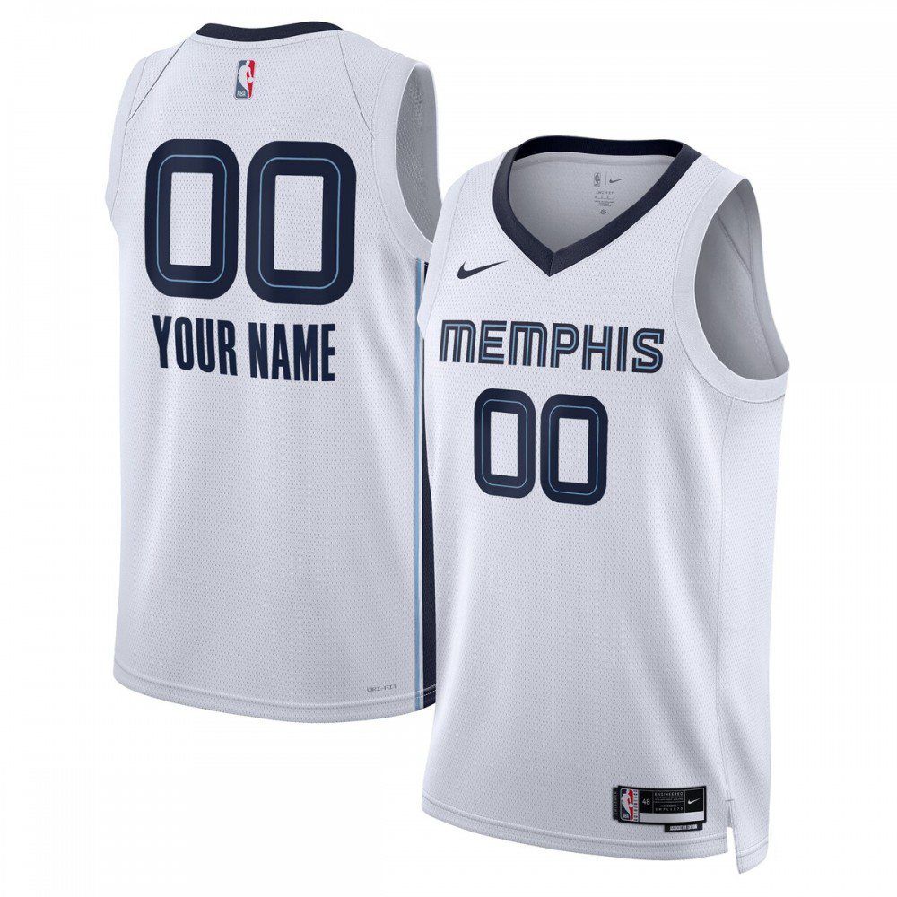 Memphis Grizzlies Unisex 2022/23 Swingman Custom Jersey White - Association Edition-Pro Kit Vault | Brand New 26/27 Sports Jerseys